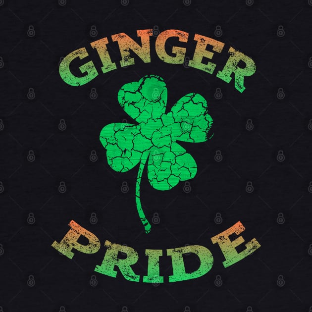 Ginger Pride Shamrock Irish Clover TShirt St Paddys Day Gifts by AmbersDesignsCo